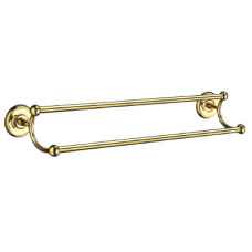 Smedbo Villa Double Towel Rail Polished Brass